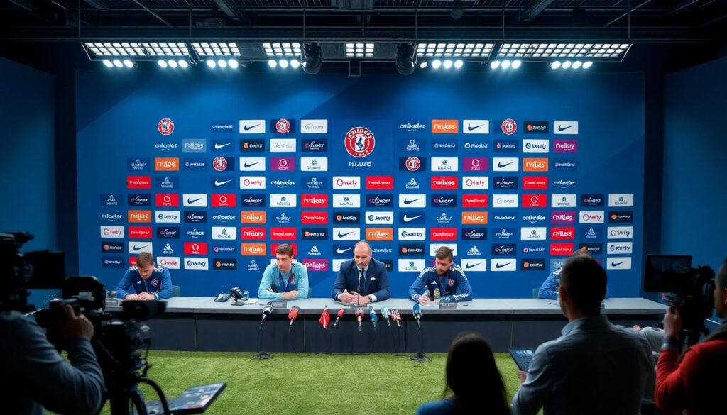 Роль пресс-конференций в стратегиях клубов перед матчами - иллюстрация