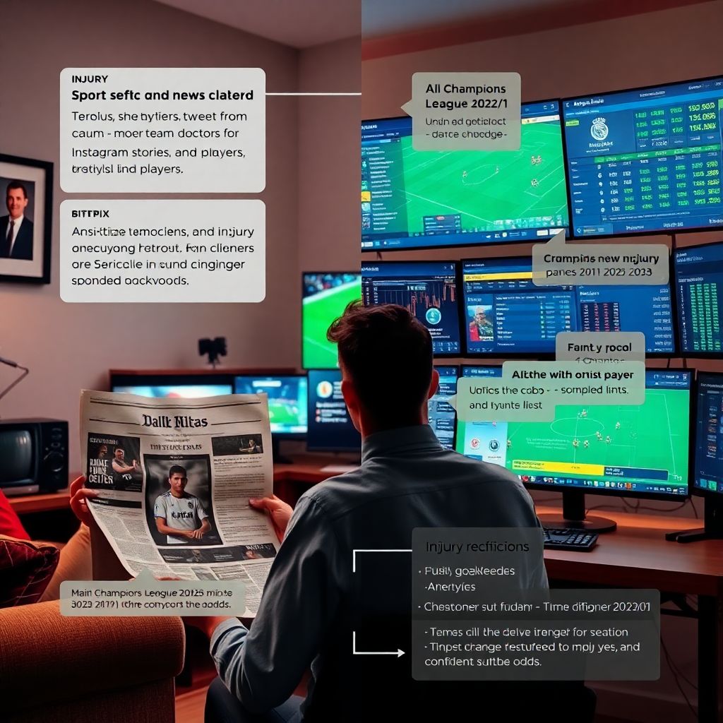 Как оперативно реагировать на новости о травмах игроков в ставках
