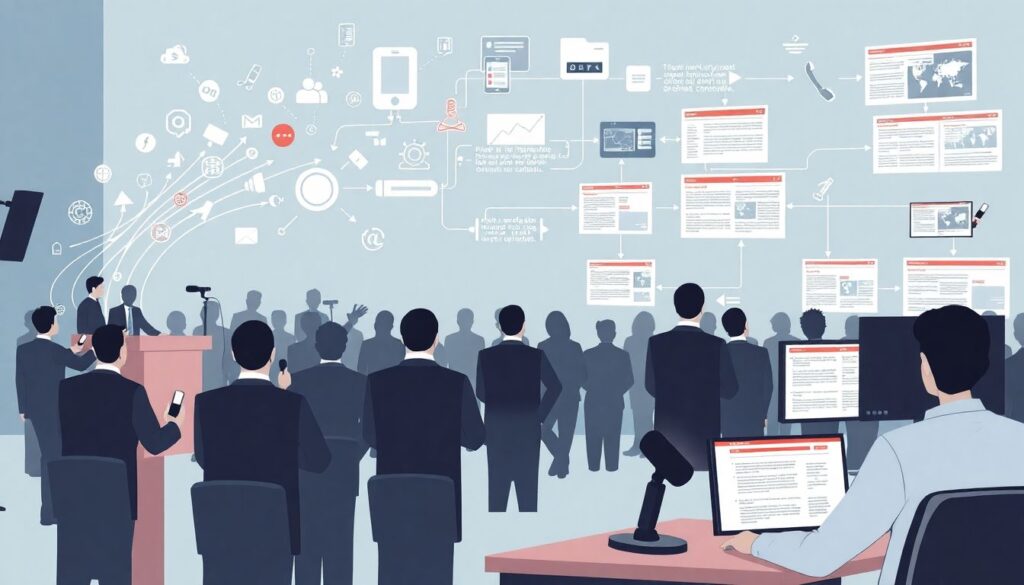 Как использовать данные пресс-конференций для контент-генерации - иллюстрация